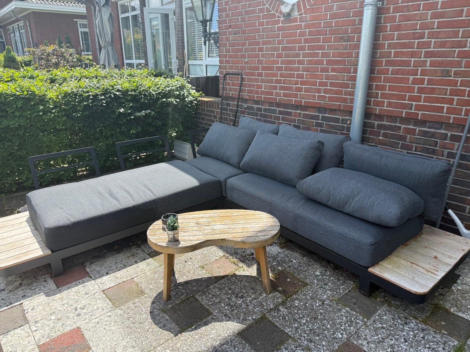 Loungeset - Kwantum, Ophalen, 5 zitplaatsen, Gebruikt, Aluminium