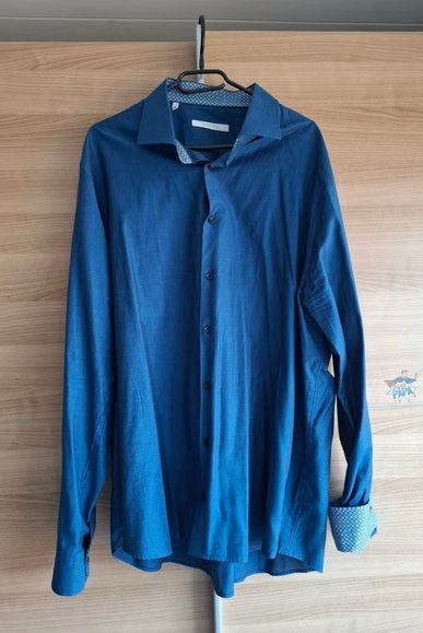 Overhemd ZGAN The Blueprint maat 3XL!, Ophalen of Verzenden, Zo goed als nieuw, Blauw, Overhemd