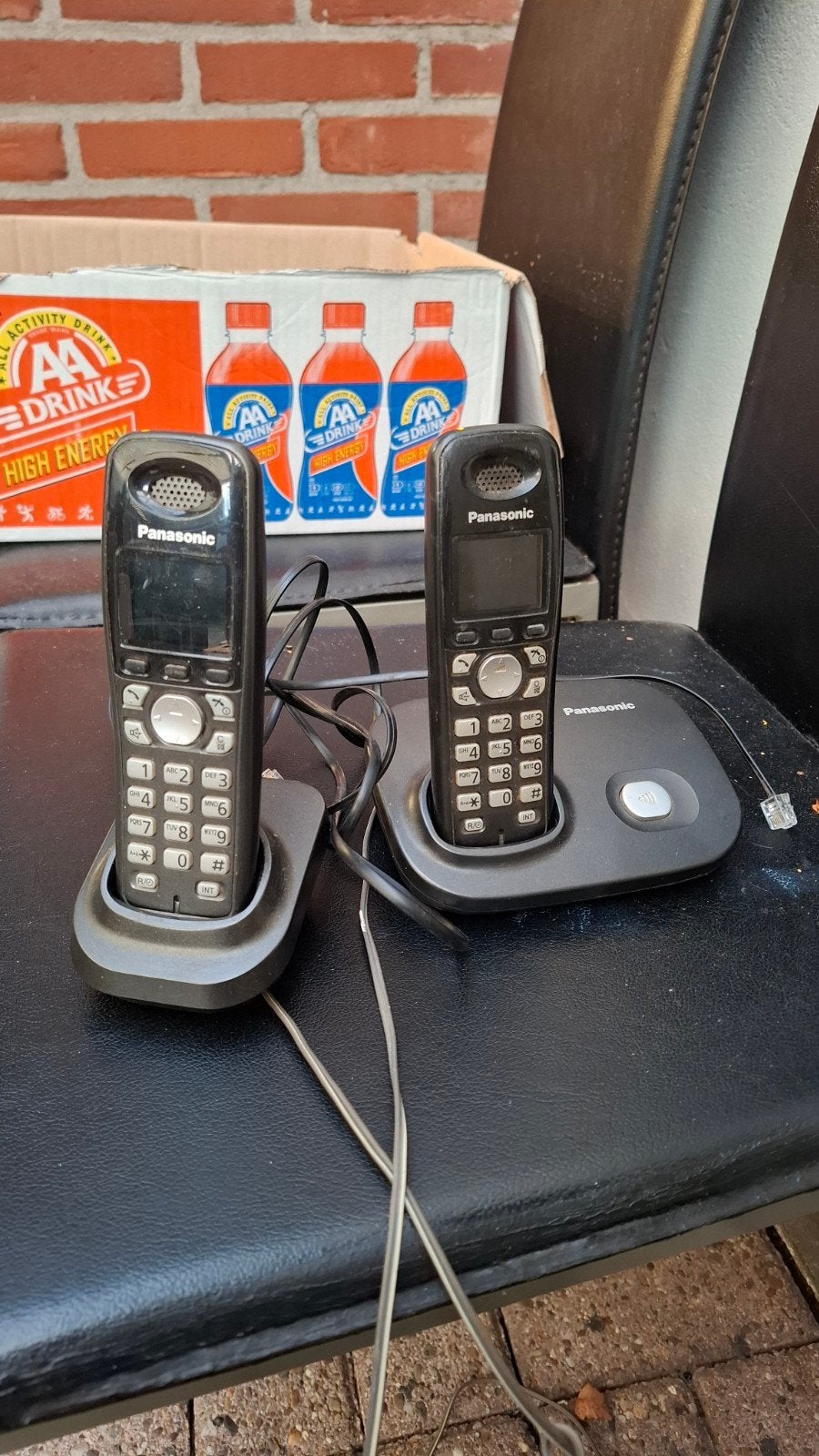 Gratis dubbele dect draadloze telefoon, Telecommunicatie, Vaste telefoons | Handsets en Draadloos, Ophalen