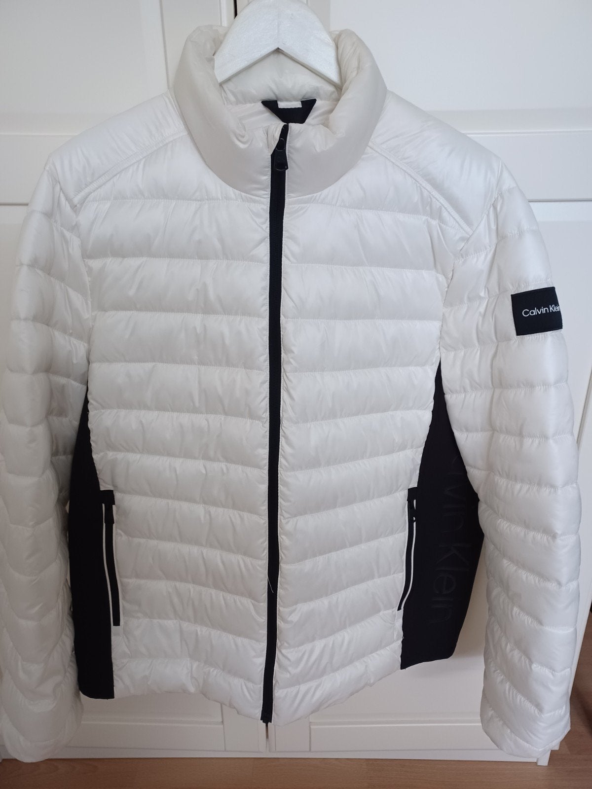 Calvin Klein winterjack XL, Wit, Maat 46/48 (XL) of groter, Ophalen of Verzenden, Zo goed als nieuw