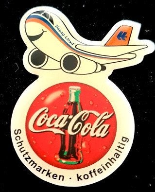 Coca Cola- Schutzmarker- koffienhaltig pin, Verzenden, Nieuw, Merk, Speldje of Pin