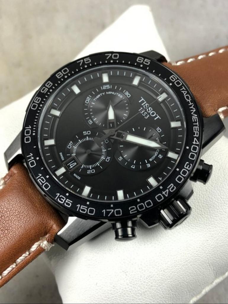 Tissot Supersport Chronograph horloge - Nieuw in doos, Sieraden, Tassen en Uiterlijk, Horloges | Heren, Overige merken, Leer, Staal
