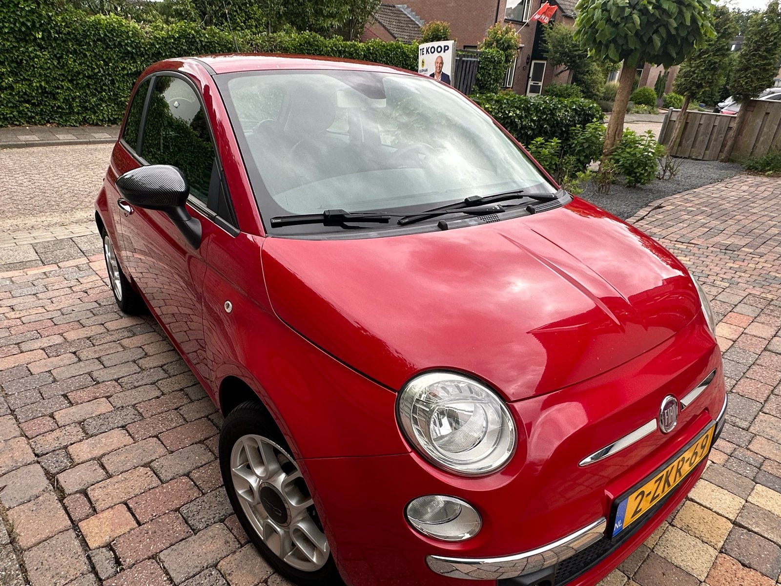 Fiat 500 1.2 C 2010 Rood, Auto's, Fiat, Particulier, Benzine, B, Hatchback, Handgeschakeld, Geïmporteerd, Rood, Voorwielaandrijving
