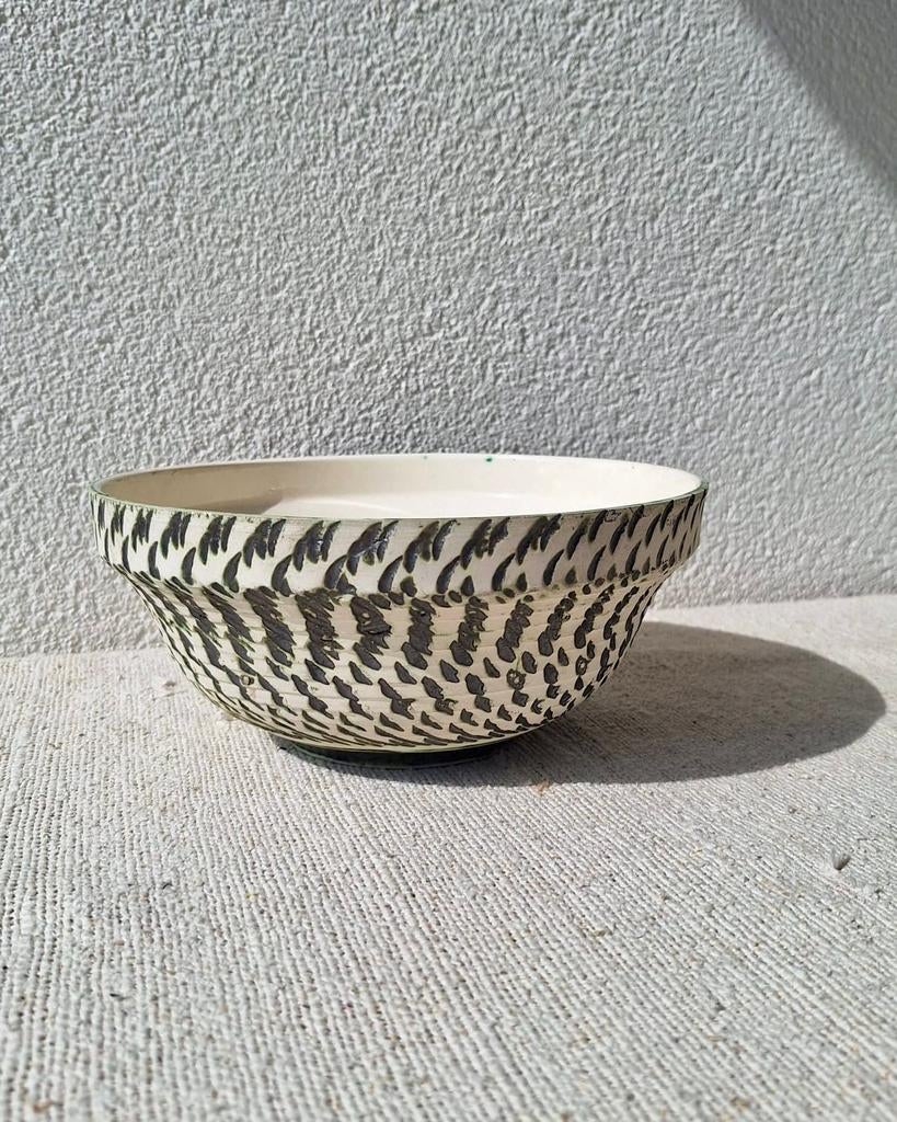 Vintage berkenbast schaal bloempot cactuspot, Rond, Ophalen of Verzenden, Zo goed als nieuw, X