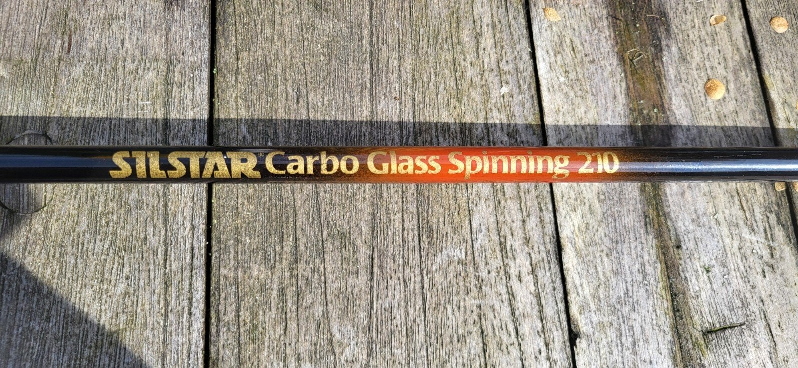 Vintage Silstar Carbo Glass Spinning 210 - Fijne Spinhengel, Watersport en Boten, Ophalen, Gebruikt, Werphengel