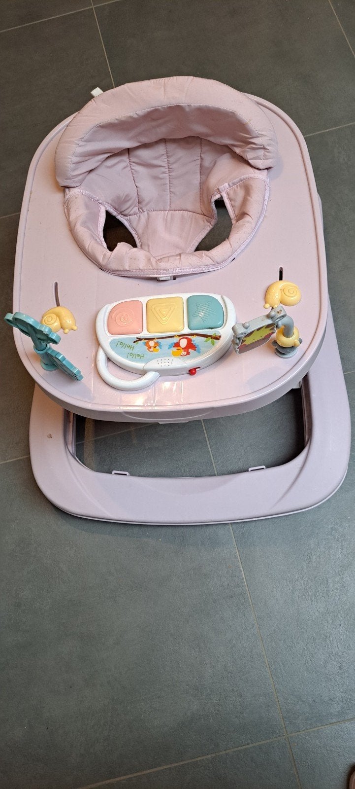 Topmark loopstoel roze met speelblad, Kinderen en Baby's, Ophalen, Gebruikt