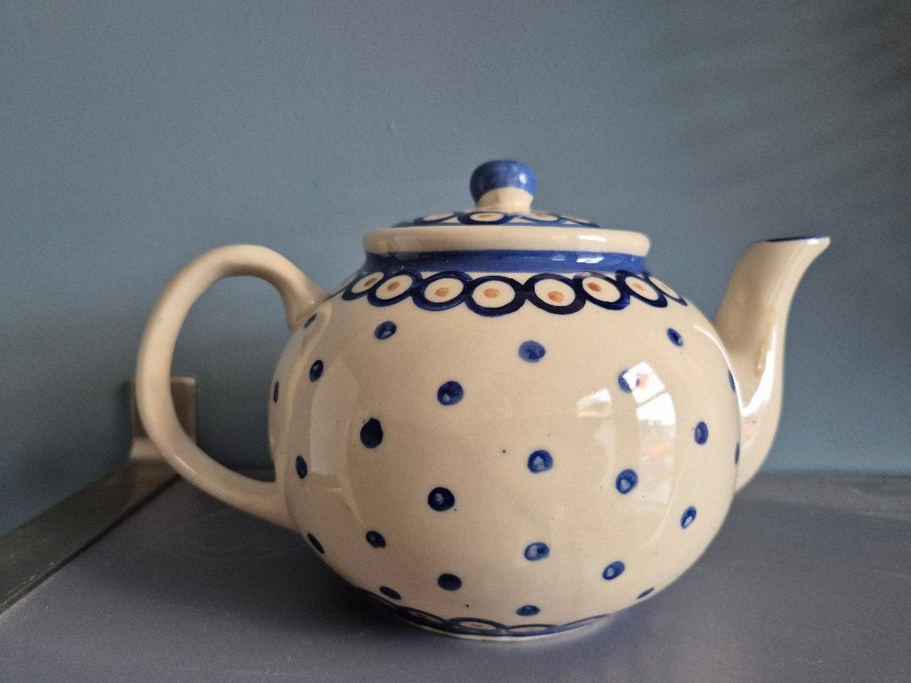 Theepot ( pools aardewerk), Ophalen of Verzenden, Zo goed als nieuw, Aardewerk, Theepot