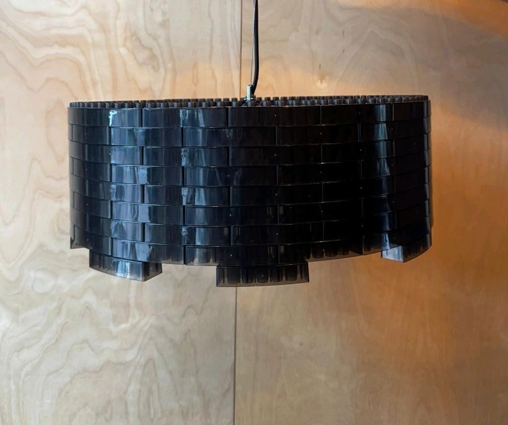 Zwarte design hanglamp  Lego Duplo lygolamp, Ophalen of Verzenden, Metaal, Design