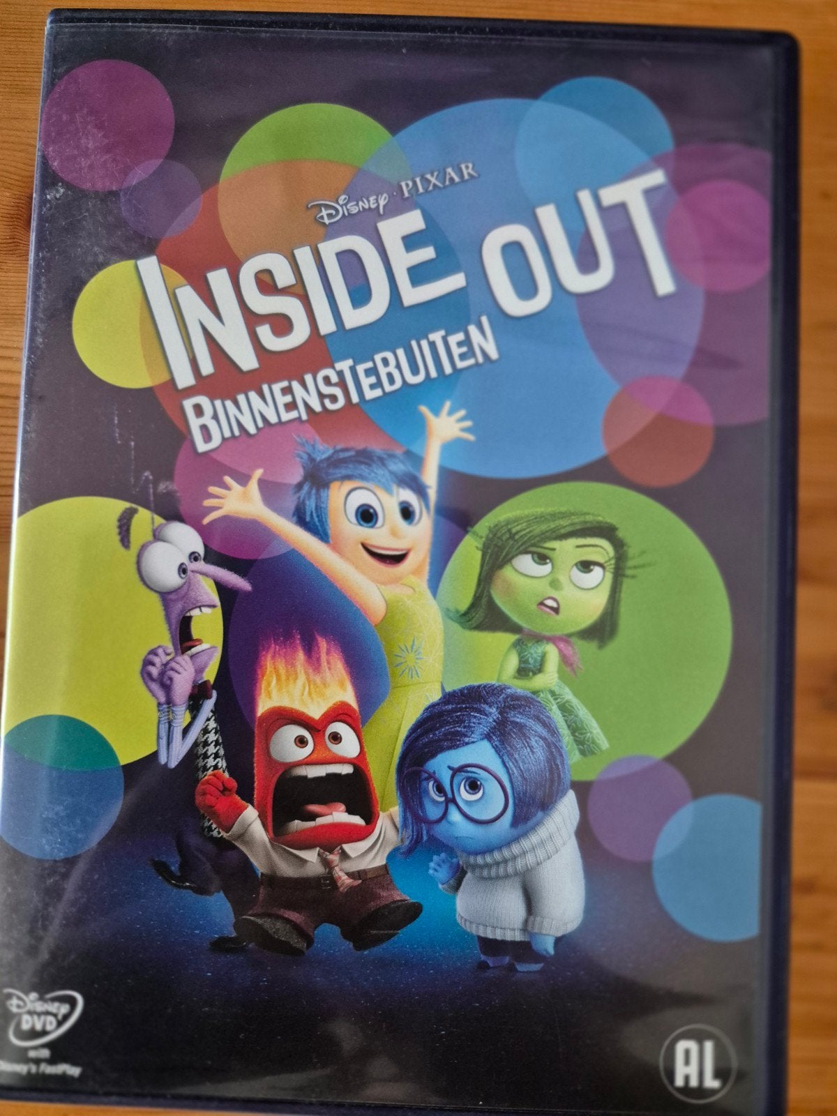 Inside Out (Binnenstebuiten) - Disney Pixar DVD, Animatie, Alle leeftijden, Nederlands, Inclusief doosje