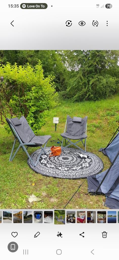 Twee mooie inklapbare kampeerstoelen, Caravans en Kamperen, Kampeermeubelen, Zo goed als nieuw, Campingstoel, Ophalen of Verzenden