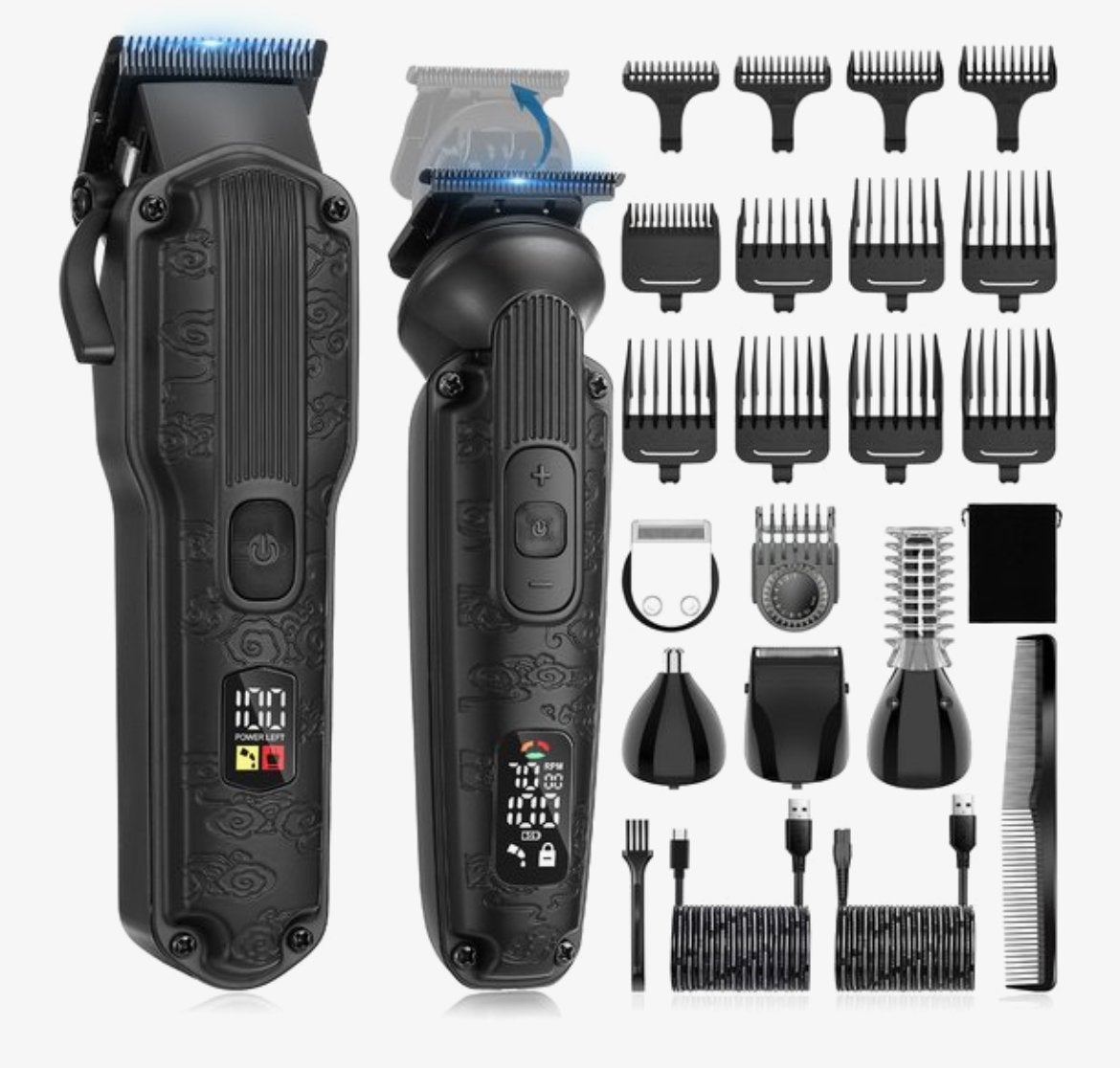 Scttomon Professionele 6-in-1 Tondeuse & Trimmer Set, Ophalen of Verzenden, Nieuw, Scheren en Epileren