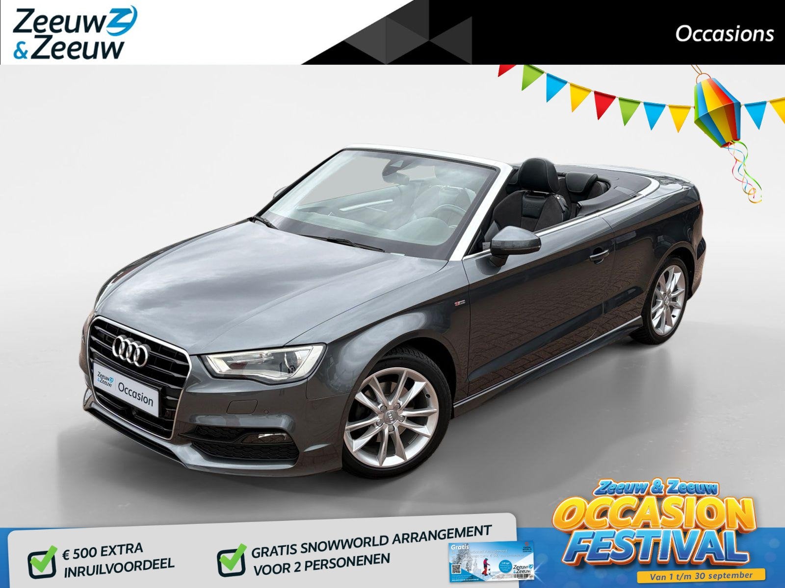 Audi A3 Cabriolet 1.4 TFSI CoD Sport Pro Line S *Automaat*Na, Auto's, Gebruikt, Euro 6, 4 cilinders, 4 stoelen