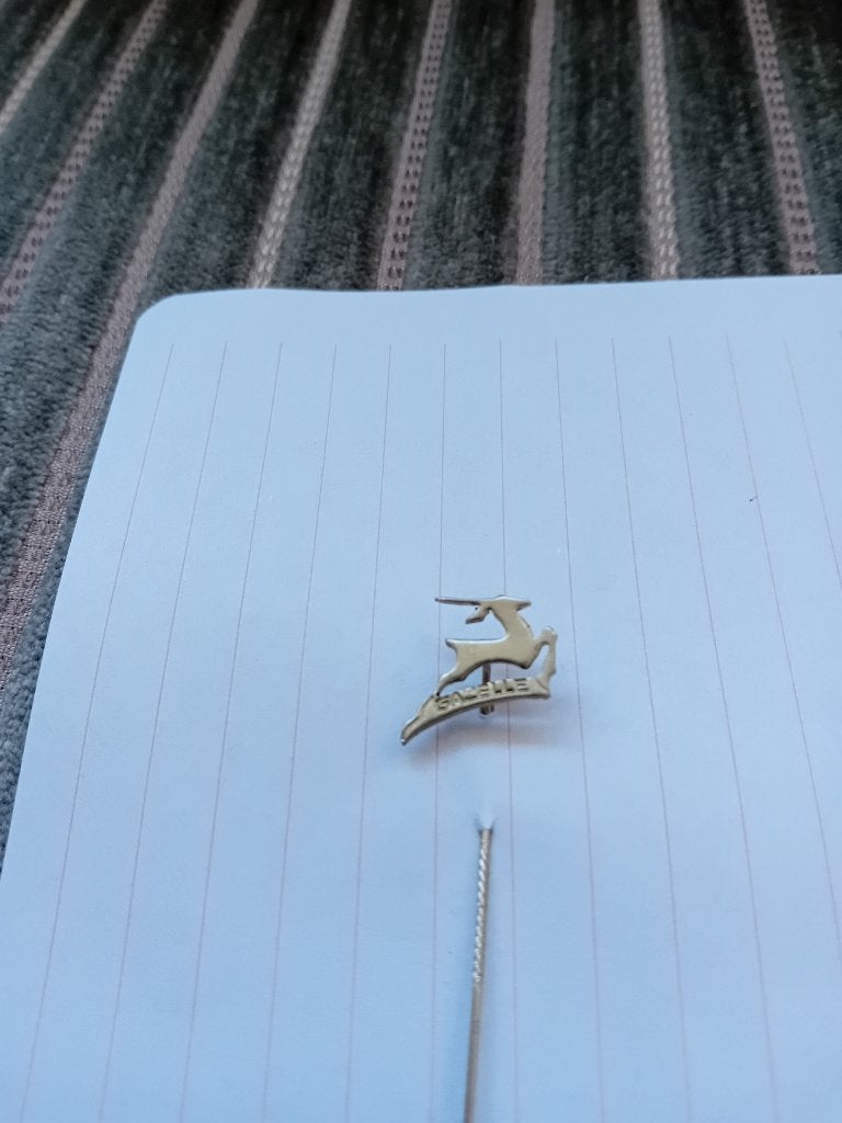 Pin - Gazelle fietsen - Dieren, Verzamelen, Ophalen of Verzenden, Zo goed als nieuw, Merk, Speldje of Pin