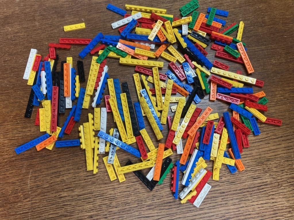 Lot LEGO groot aantal plates 1 breed diverse kleuren, Ophalen of Verzenden, Gebruikt, Losse stenen, Lego