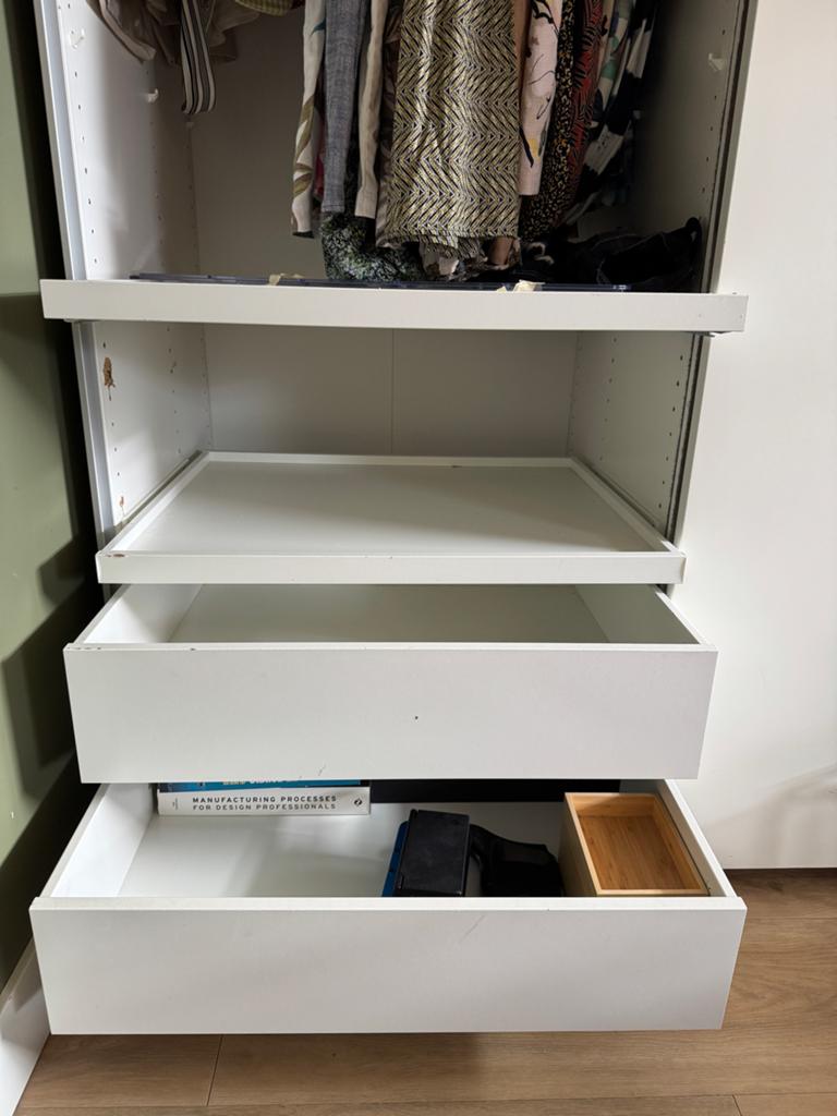 IKEA PAX kastinterieur 75 cm: lades, uittrekbare & glazen pl, Ophalen, Zo goed als nieuw