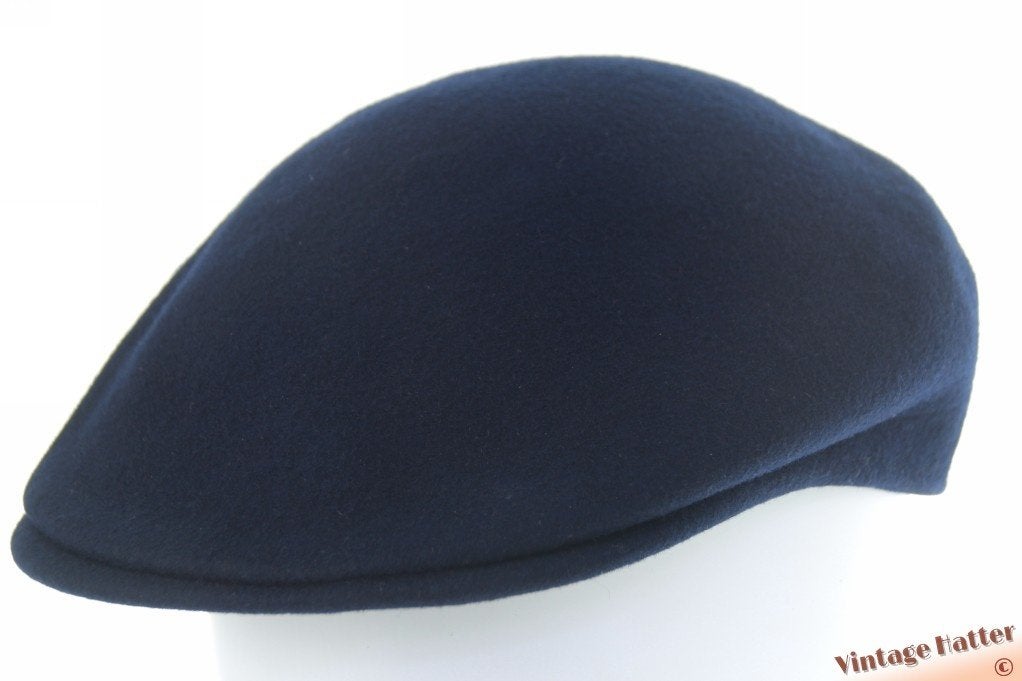 Voorgevormde vintage pet donkerblauw vilt 57 gratis verzend., Ophalen of Verzenden, Zo goed als nieuw, 57 cm (M, 7⅛ inch) of minder