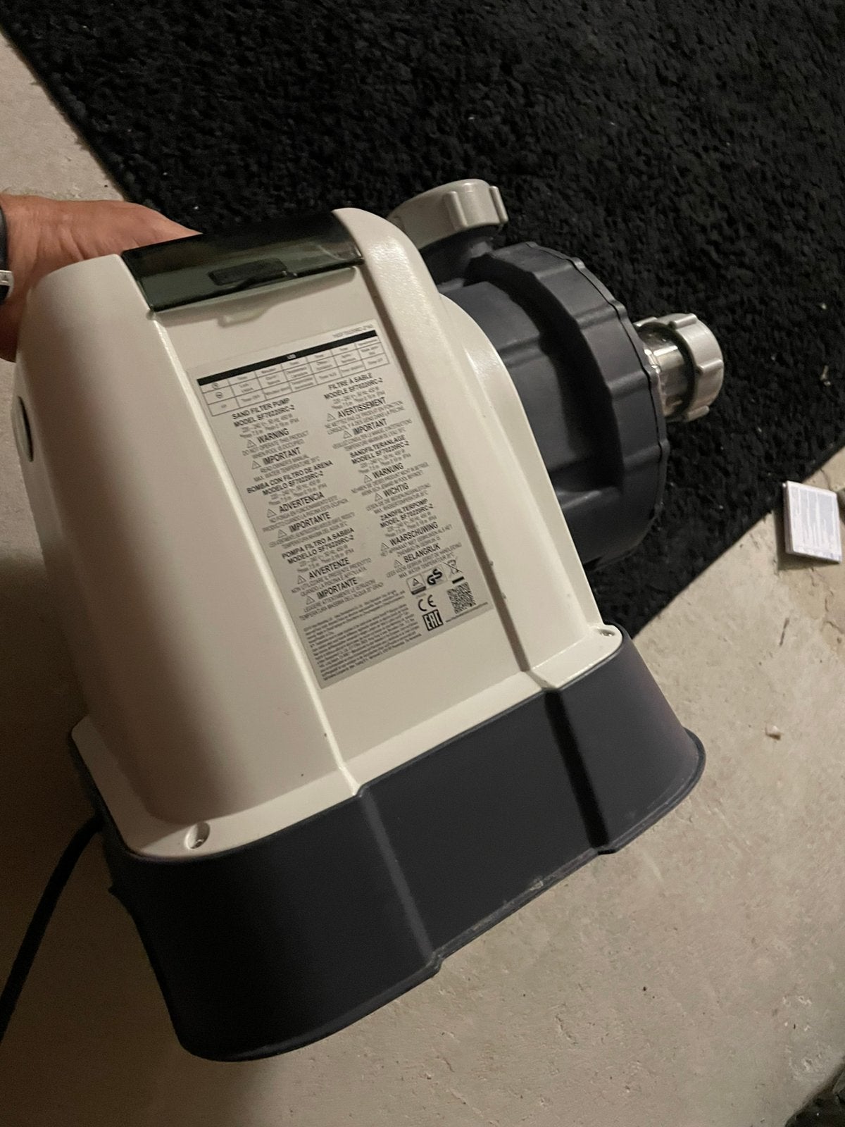Zwembad pomp Intex 10m3 en Zandfilter, Ophalen, Zo goed als nieuw, Zwembadpomp