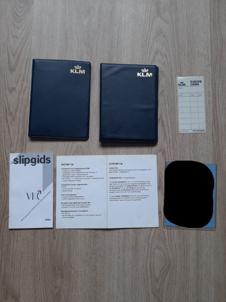 Vintage KLM accessoires Cabin Attendant, Steward., Verzenden, Gebruikt, Overige typen
