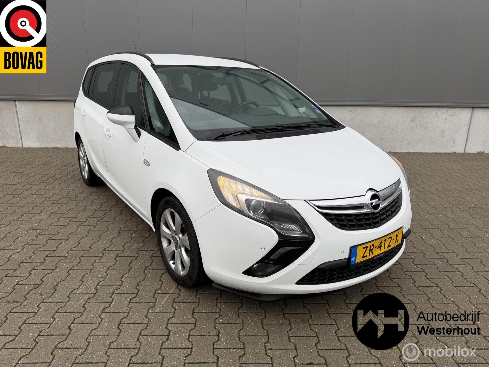 Opel Zafira Tourer 1.4 Edition 7PERS|TREKHAAK|STOEL VERW|STU, Auto's, Voorwielaandrijving, Euro 5, 4 cilinders, 7 stoelen