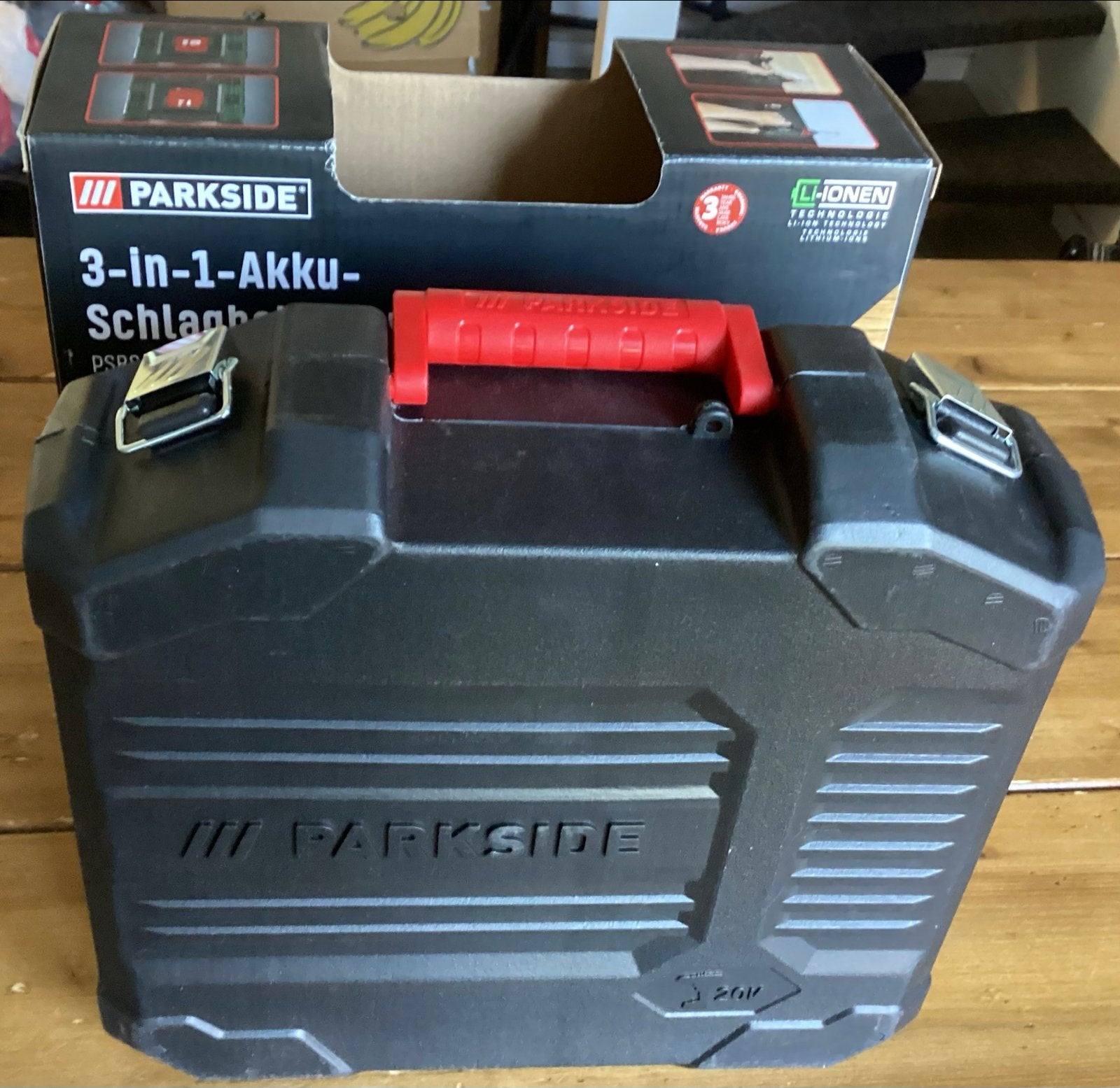 LEGE KOFFER PARKSIDE 3-IN-1- ACCU-KLOPBOOR-SCHROEVENDRAAIER, Ophalen of Verzenden, Gebruikt, Boor- en Schroefmachine