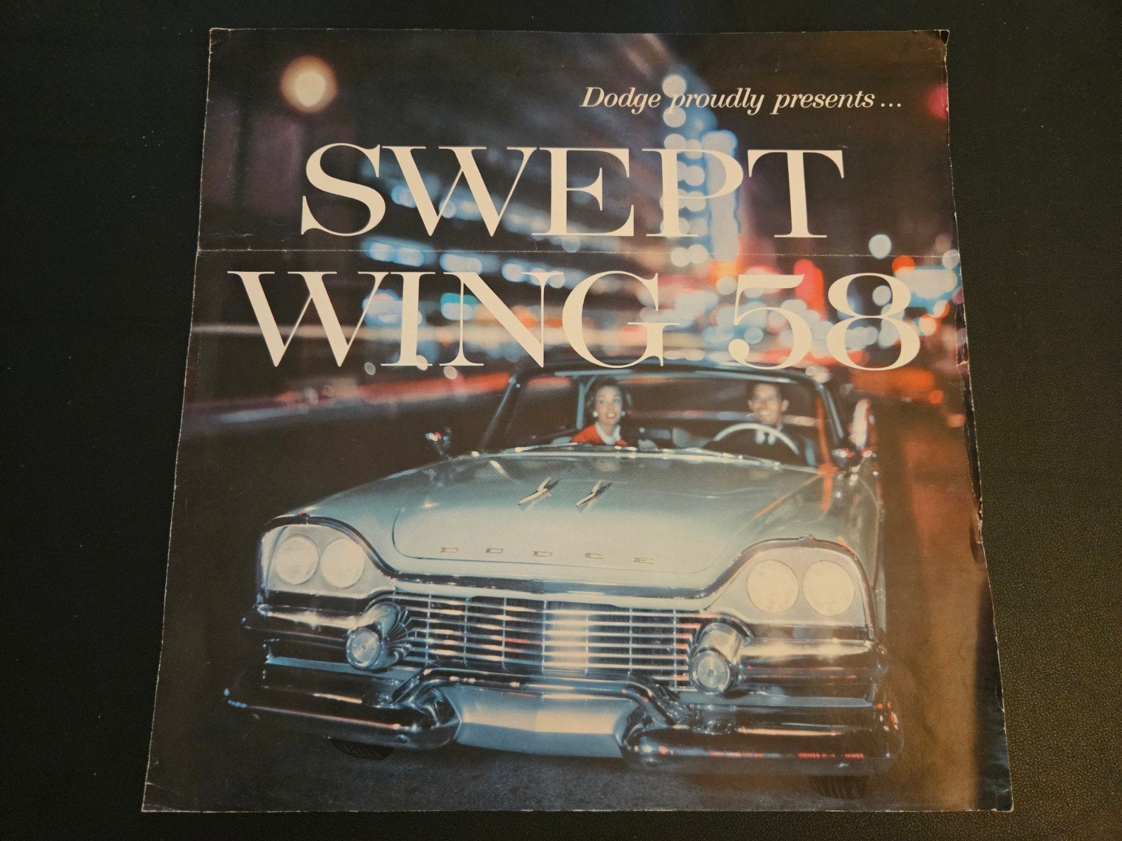 Brochure Dodge Swept Wing 1958 USA, Ophalen of Verzenden, Zo goed als nieuw, Overige merken