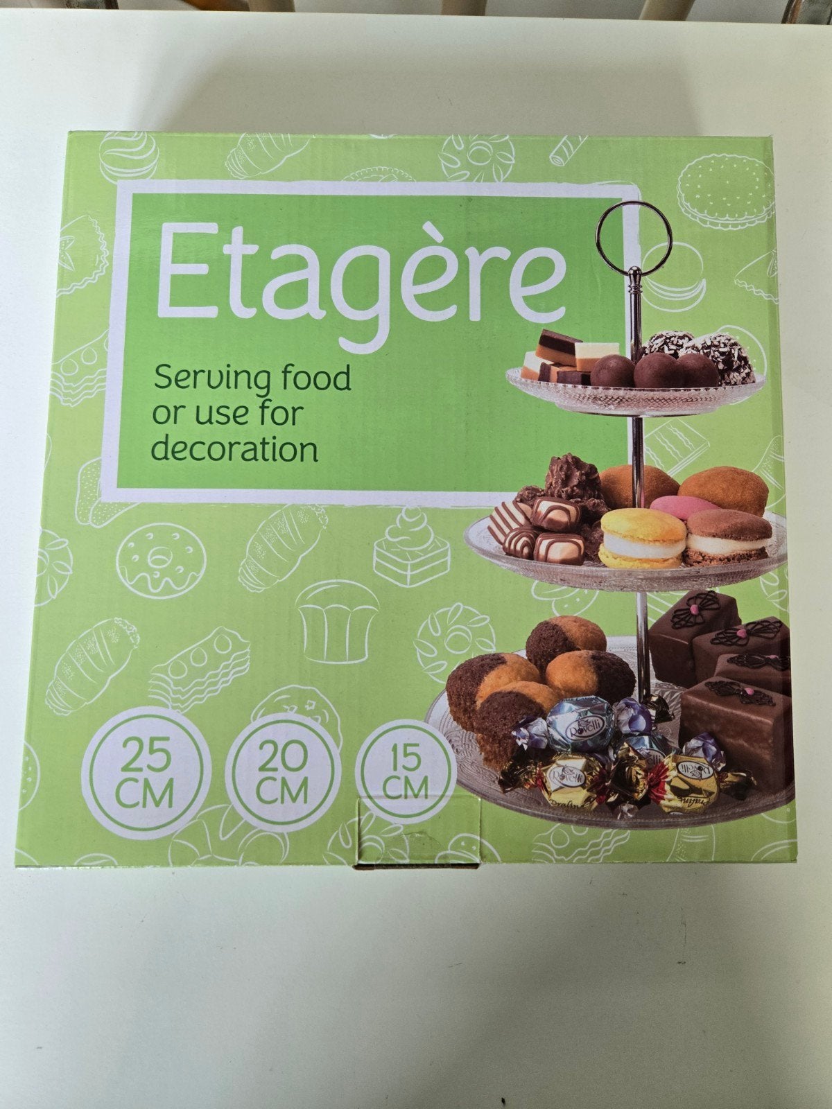 Nieuwe 3-laags Etagère – Nog in de verpakking!, Ophalen of Verzenden, Nieuw