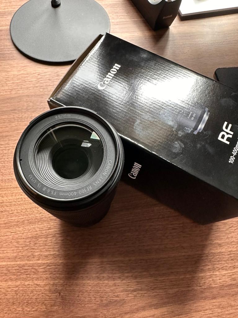 Canon RF 100-400 mm F5.6 - 8 IS USM, Audio, Tv en Foto, Fotografie | Lenzen en Objectieven, Ophalen, Zo goed als nieuw, Telelens
