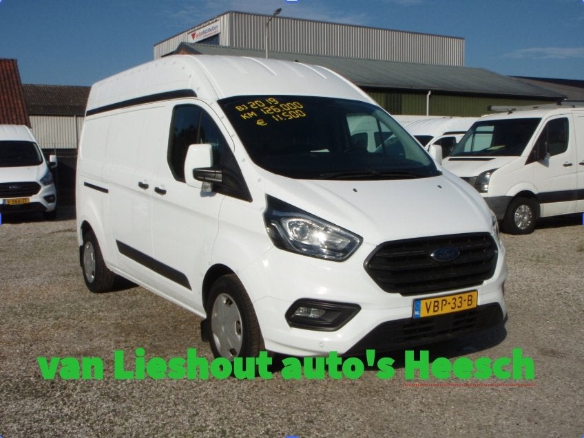 Ford Transit Custom 320 L2H2 Trend zeer nette auto 126854 km, 4 cilinders, Wit, Origineel Nederlands, Bedrijf