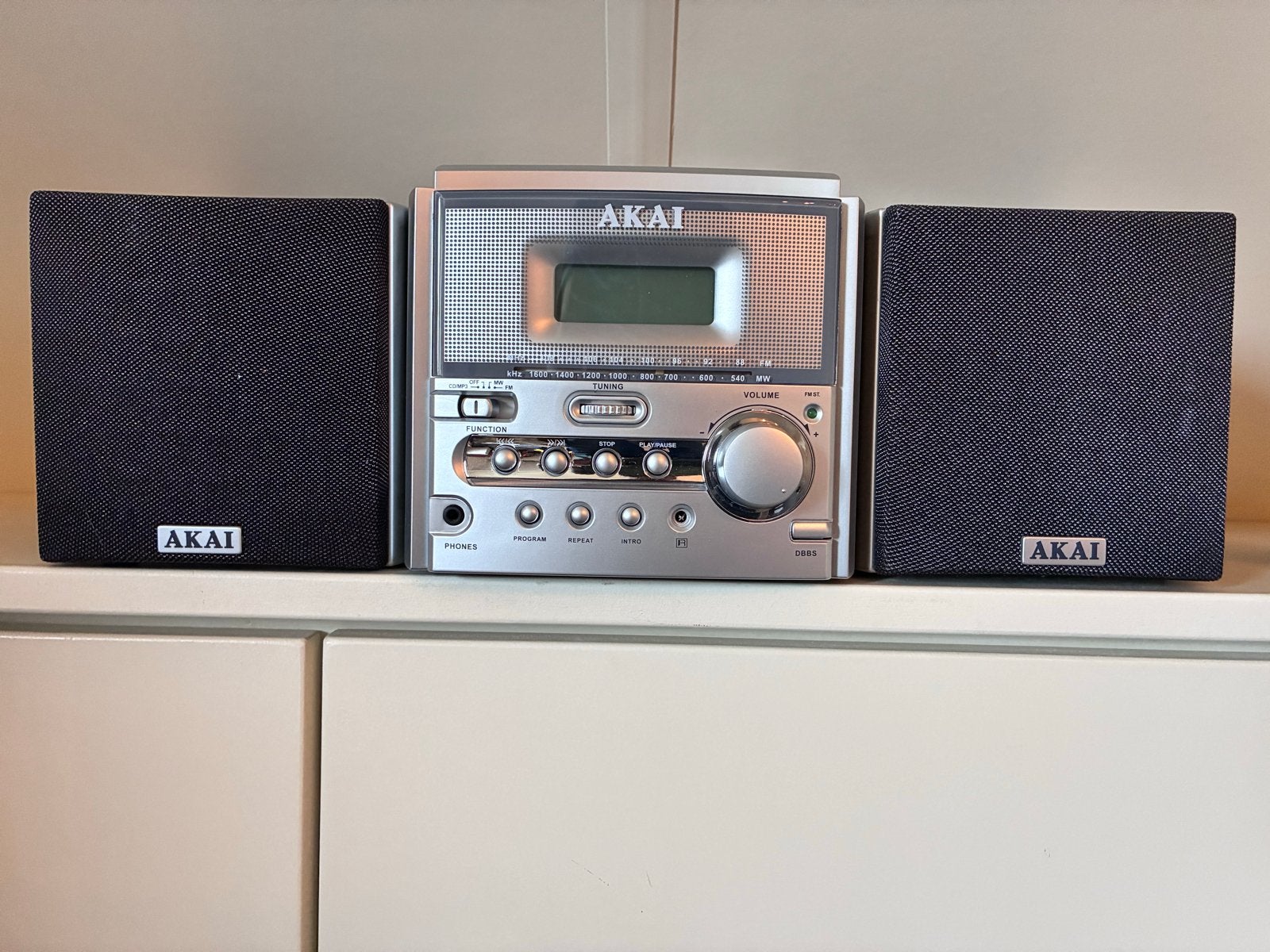 Akai QX-A6600R-MP3 Microset met CD, Radio, Gebruikt, Ophalen of Verzenden, Microset, Akai