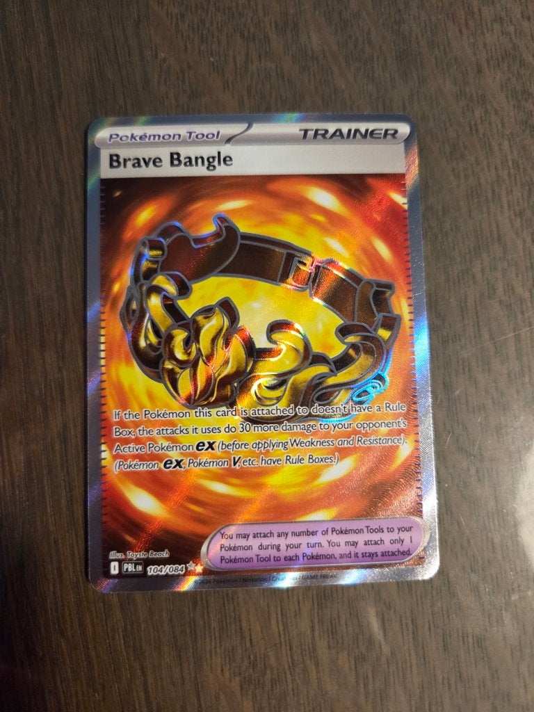 Brave Bangle 104 Pitch Black Pokemonkaart, Ophalen of Verzenden, Nieuw, Losse kaart, Foil