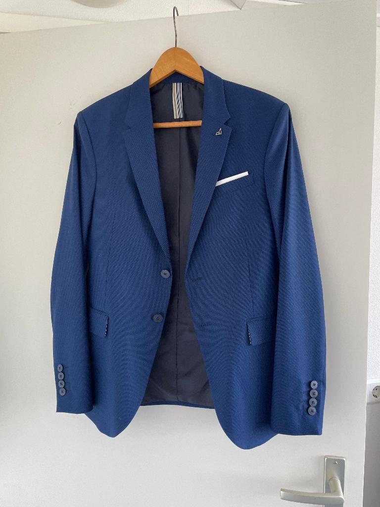 Gala, Stijlvol Blauw Herenpak, Kleding | Heren, Kostuums en Colberts, Blauw, Ophalen of Verzenden, Zo goed als nieuw, Zara Man