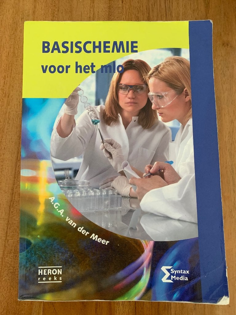 Studieboek basischemie voor het mlo, Boeken, A.G.A. van der Meer, Ophalen of Verzenden, Zo goed als nieuw, MBO