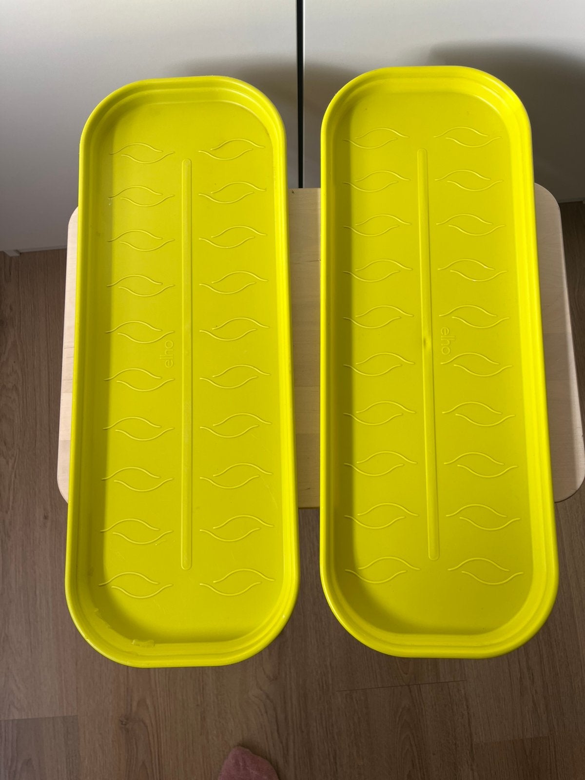 2 elho green basis kweek tray schotels 51cm lime groen, Ophalen, Gebruikt, Kunststof