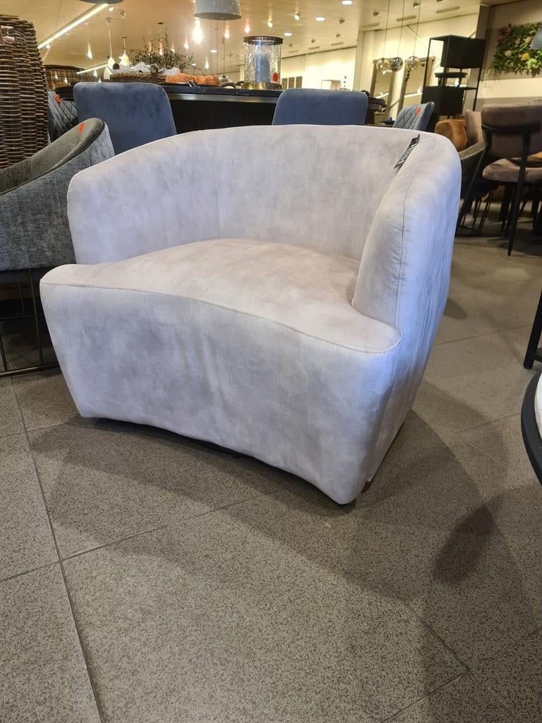 Nieuwe HSM collection fauteuil adore velvet ivoor draaibaar, Ophalen, Industrieel landelijk barok brocante koloniaal boheems vintage