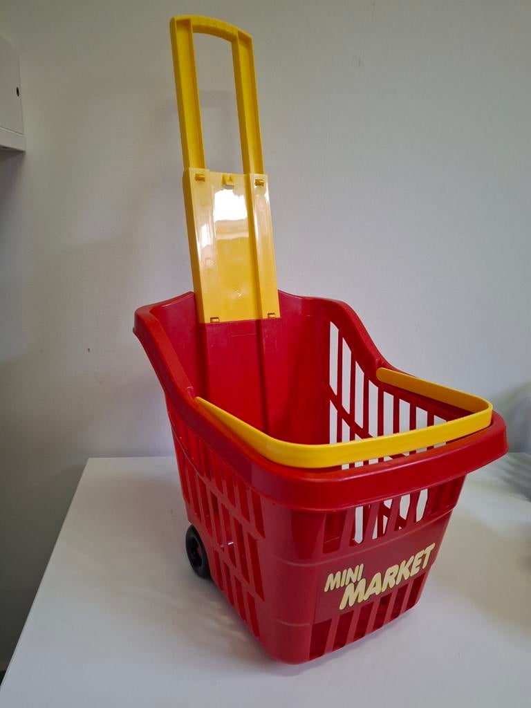 Boodschappenkar speelgoedboodschappenmand shopping trolley, Ophalen of Verzenden, Zo goed als nieuw