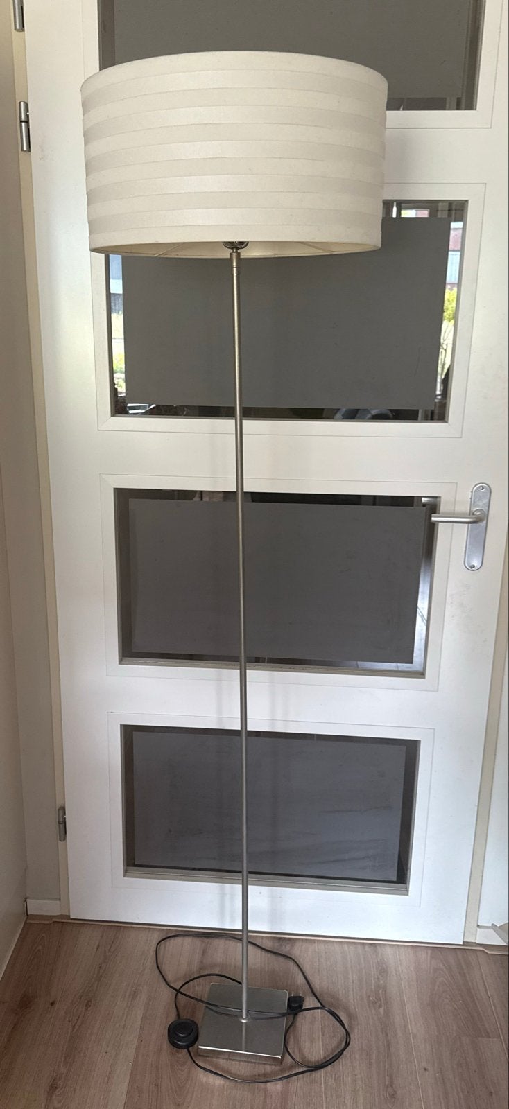 VT Wonen vloerlamp met stoffen kap, Gebruikt, Metaal, 150 tot 200 cm, E27 (groot)