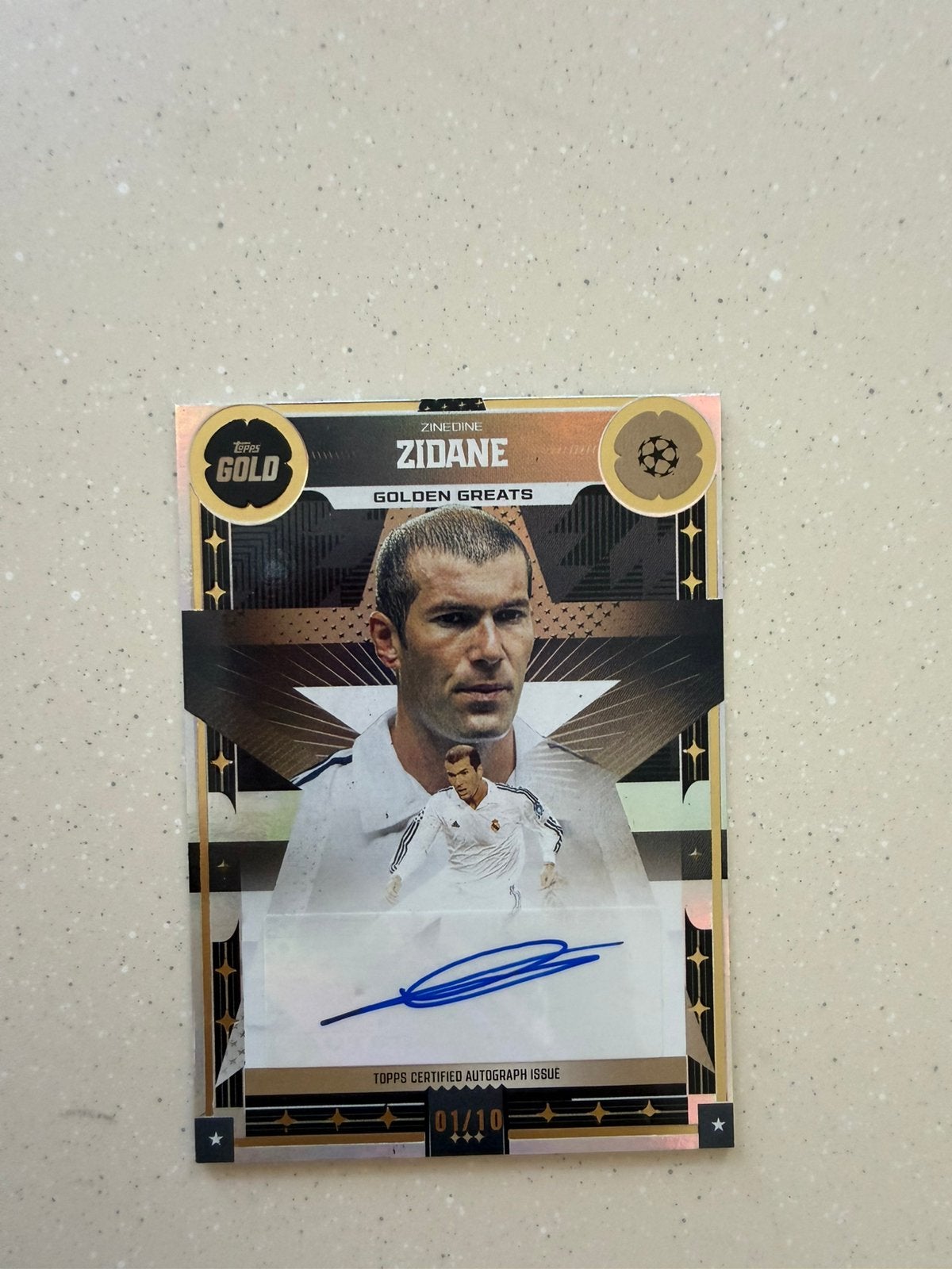Zinedine Zidane 01/10 Real Madrid Gold, Ophalen