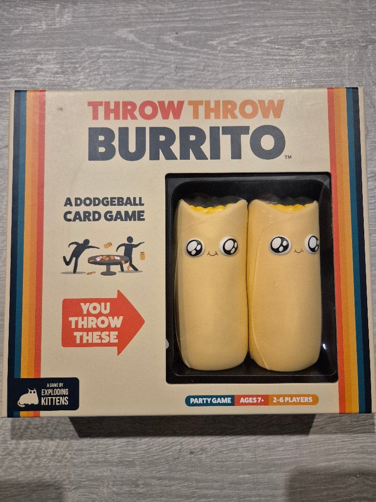 Throw Throw Burrito - Nieuwstaat, nooit gespeeld, Een of twee spelers, Ophalen, Zo goed als nieuw, Exploding Kittens