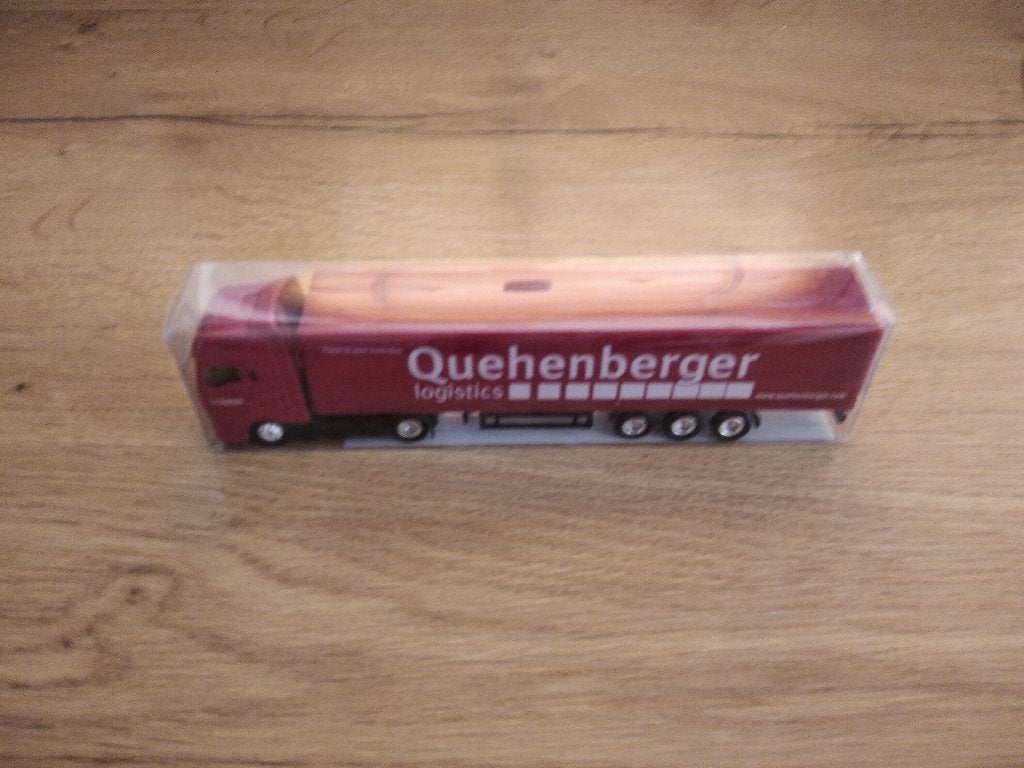 modeltruck 1:87 Quehenberger, Ophalen of Verzenden, Nieuw, Bus of Vrachtwagen, Overige merken