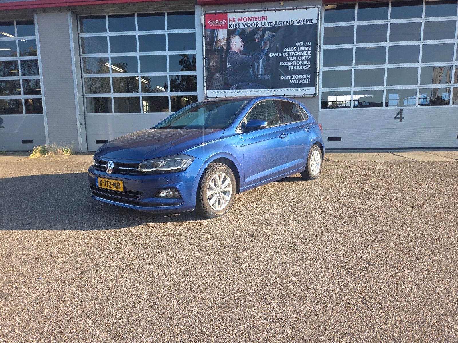 Volkswagen Polo 1.0 TSI 95pk 7-DSG 2018 Blauw, Auto's, Volkswagen, Bedrijf, Polo, ABS, Adaptieve lichten, Airbags, Airconditioning