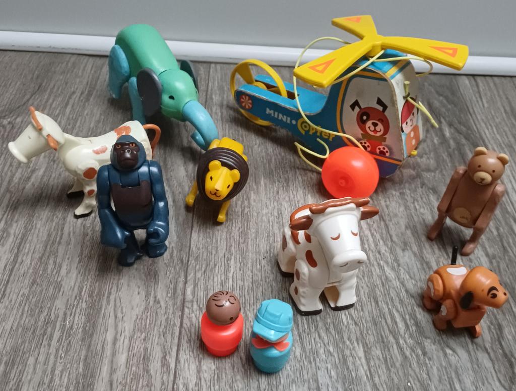 fisher price popjes en beestjes, Verzenden, Gebruikt, Overige typen