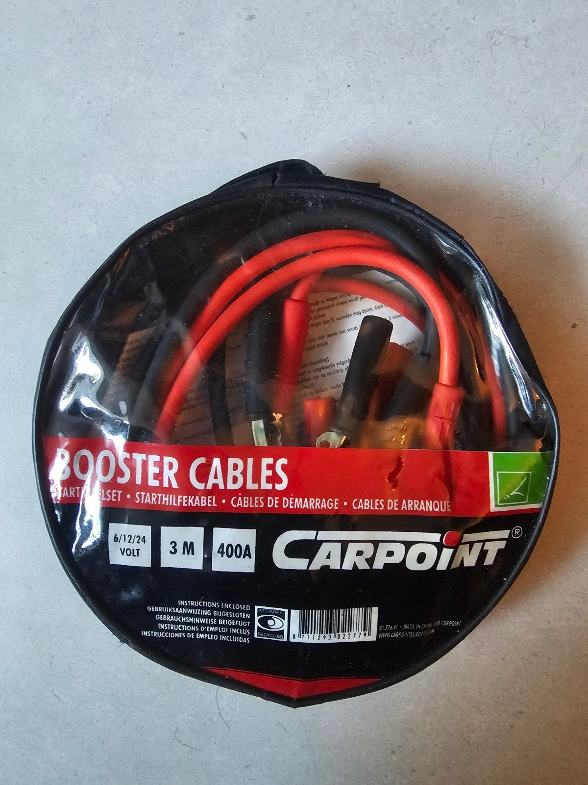Carpoint Startkabels 6/12/24V, 3M, 400A, Nieuw