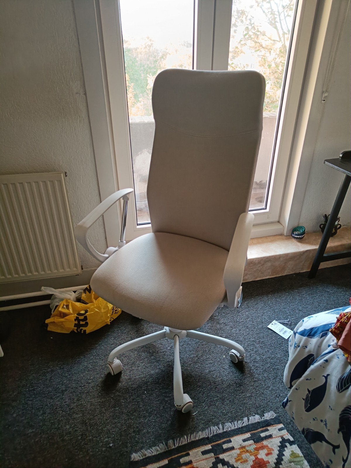 Comfortabele bureaustoel - Beige, Ophalen, Beige, Zo goed als nieuw, Bureaustoel