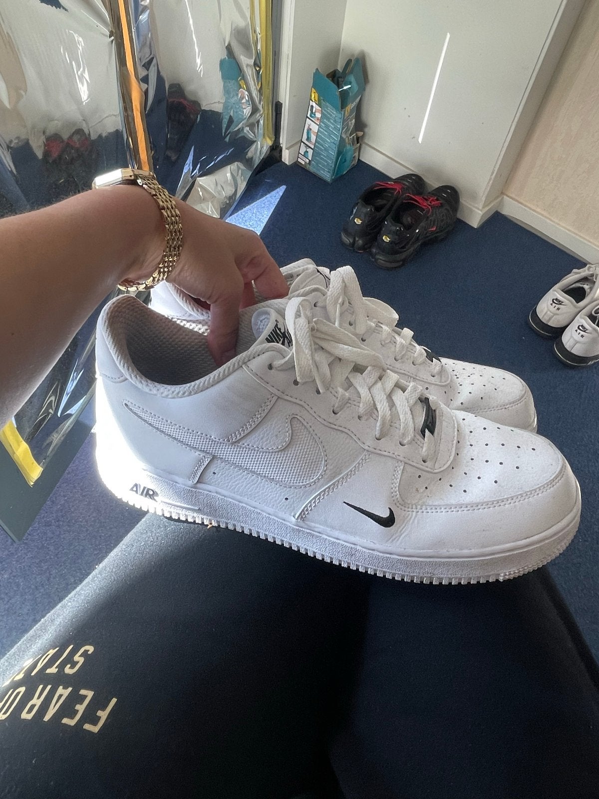 Nike Air Force 1 Low Wit - Maat 38, Kleding | Heren, Ophalen of Verzenden, Gedragen, Wit, Sneakers of Gympen
