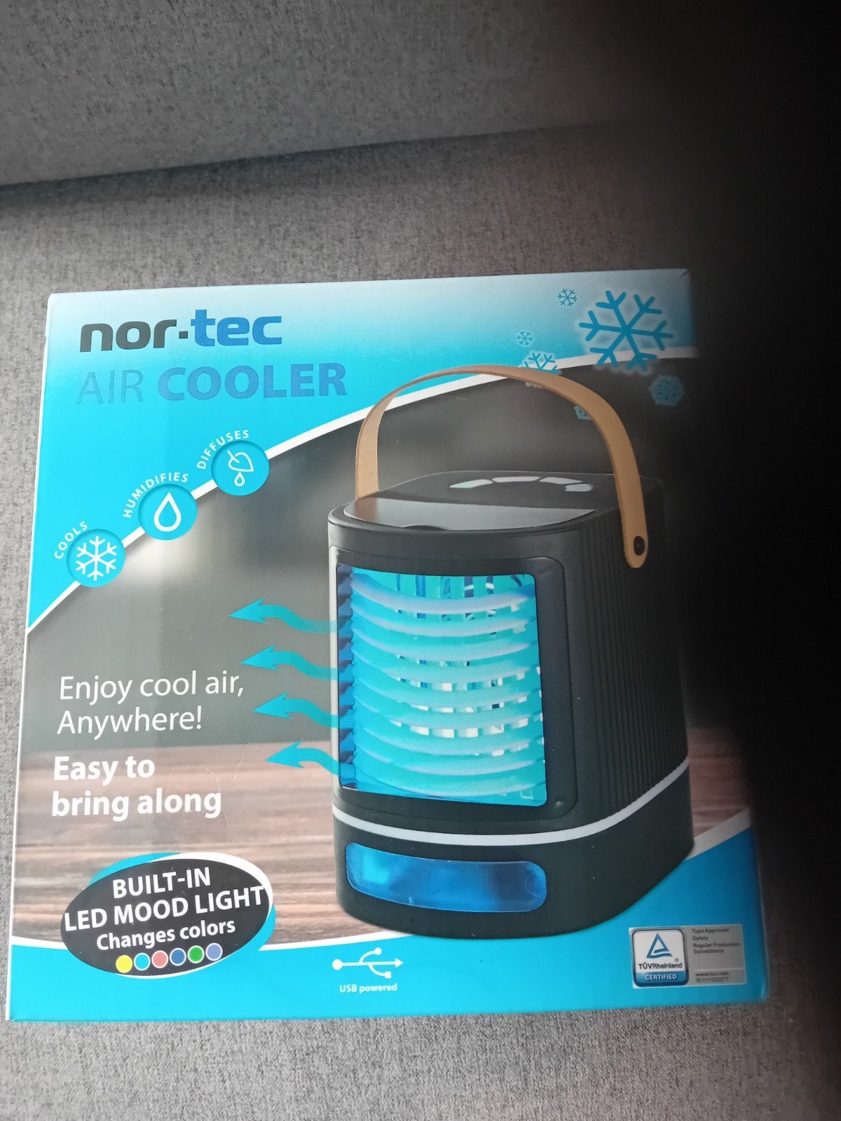 Nor-Tec Air Cooler - Koelt, bevochtigt en verspreidt, Tafel- of Grondventilator, Minder dan 60 m³, Nieuw, 3 snelheden of meer