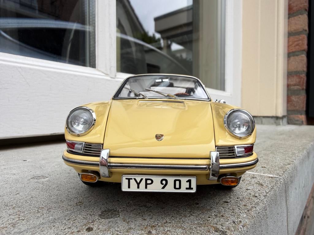 1:18 Porsche 901 Sportcoupe Yellow 1964 CMC M-067A, Hobby en Vrije tijd, Modelauto's | 1:18, Overige merken, Auto, Ophalen of Verzenden
