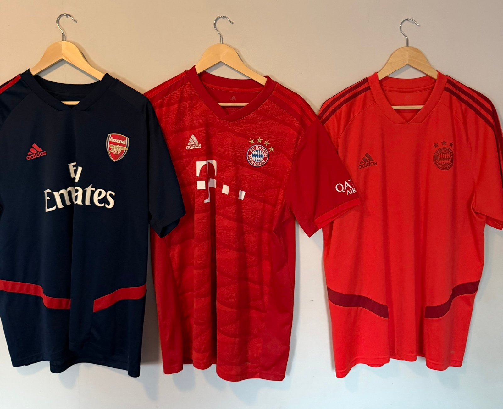 Arsenal & 2x Bayern München voetbalshirts, Maat XL, Ophalen, Zo goed als nieuw, Shirt