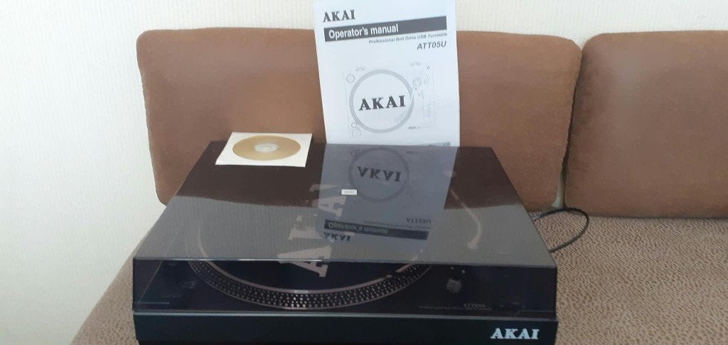 Platenspeler, Ophalen, Zo goed als nieuw, USB-aansluiting, Platenspeler