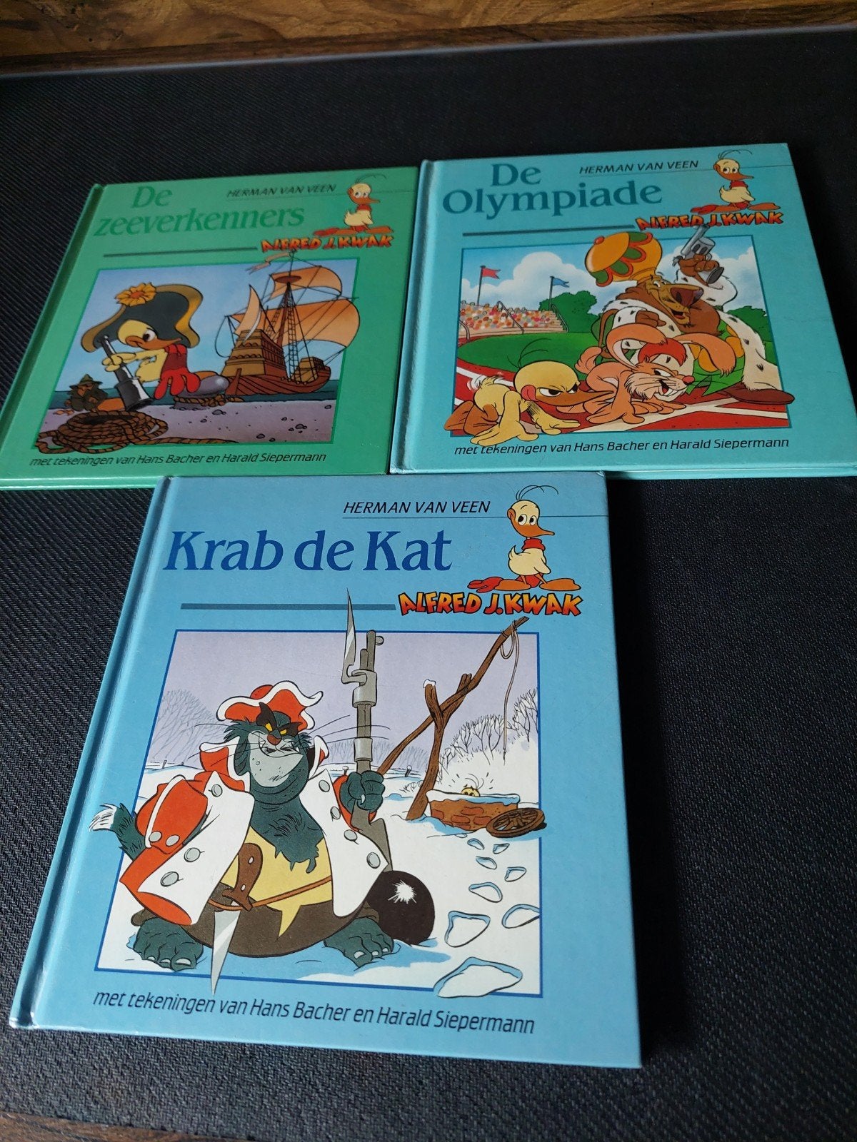 De Wonderlijke Avonturen van Alfred J. Kwak - 6 boeken, Ophalen of Verzenden, Gelezen, Herman van Veen, Fictie algemeen