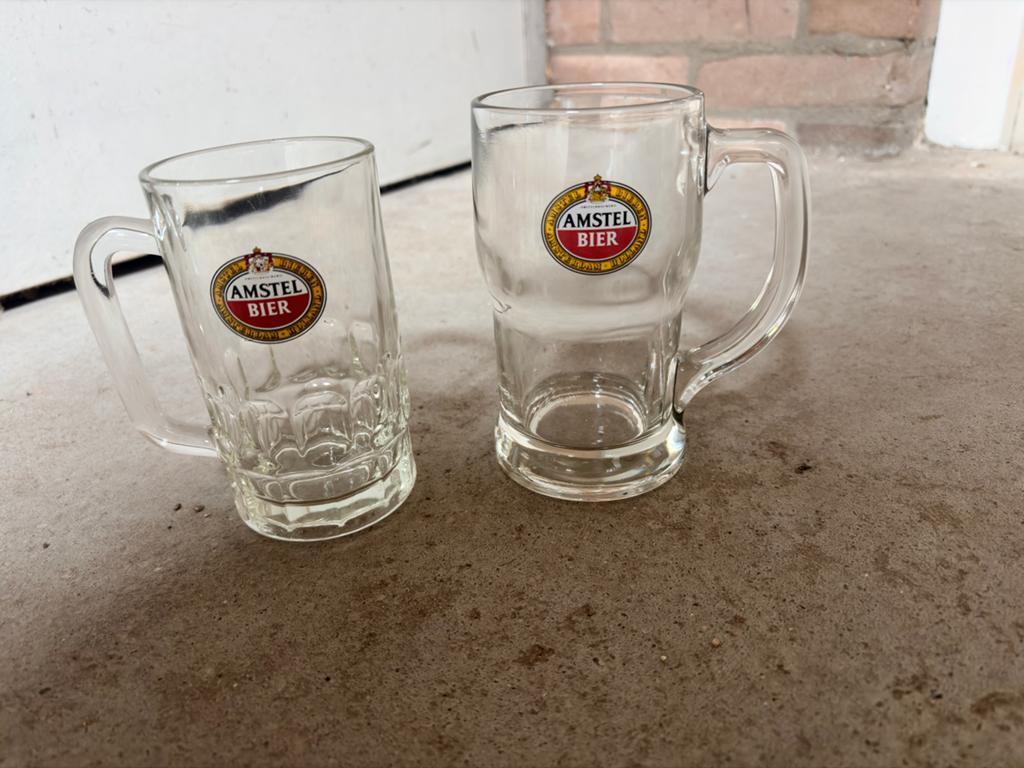 Amstel Bier pullen Glas (jaren '70-'90), Verzamelen, Overige Verzamelen, Gebruikt, Ophalen